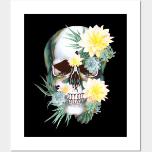 Floral Skull 22 Posters and Art
